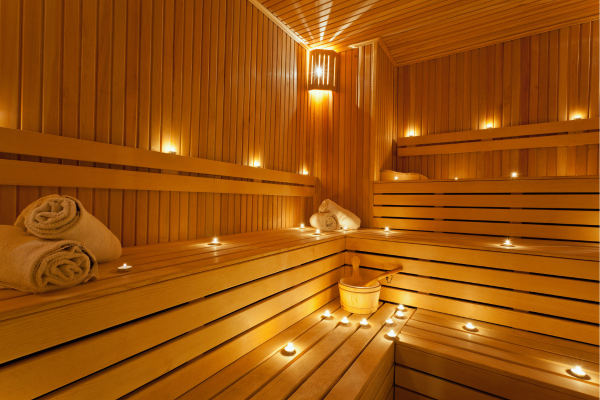 newly remodeled sauna home addition from CANASA LLC