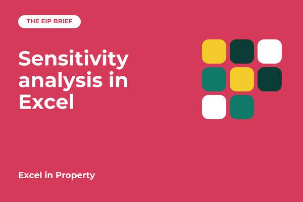 Sensitivity Analysis in Excel for Property Deals