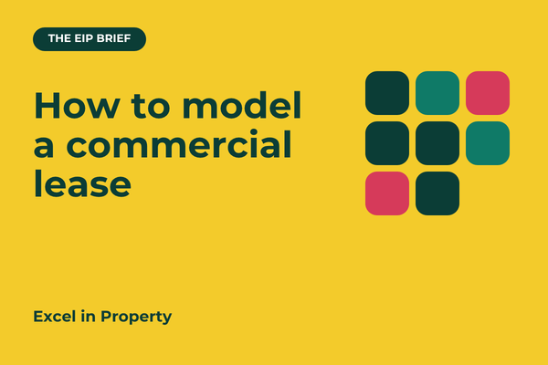 How to Model a Commercial Lease in Excel (Step by Step)
