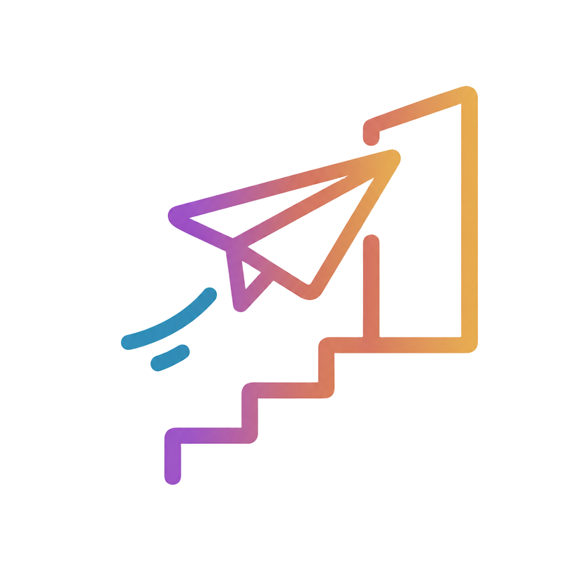 Paper plane making a move