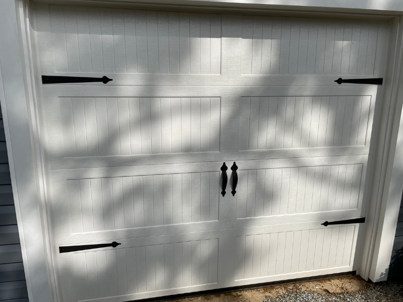 Insulated steel garage door