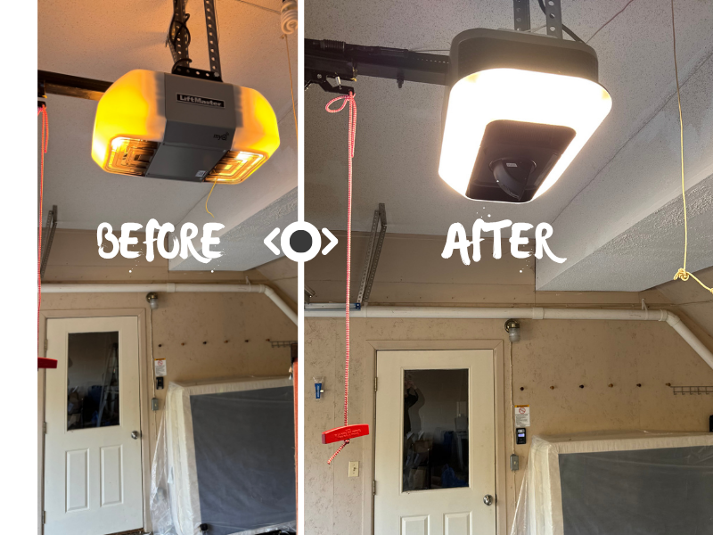 Garage door spring replacement