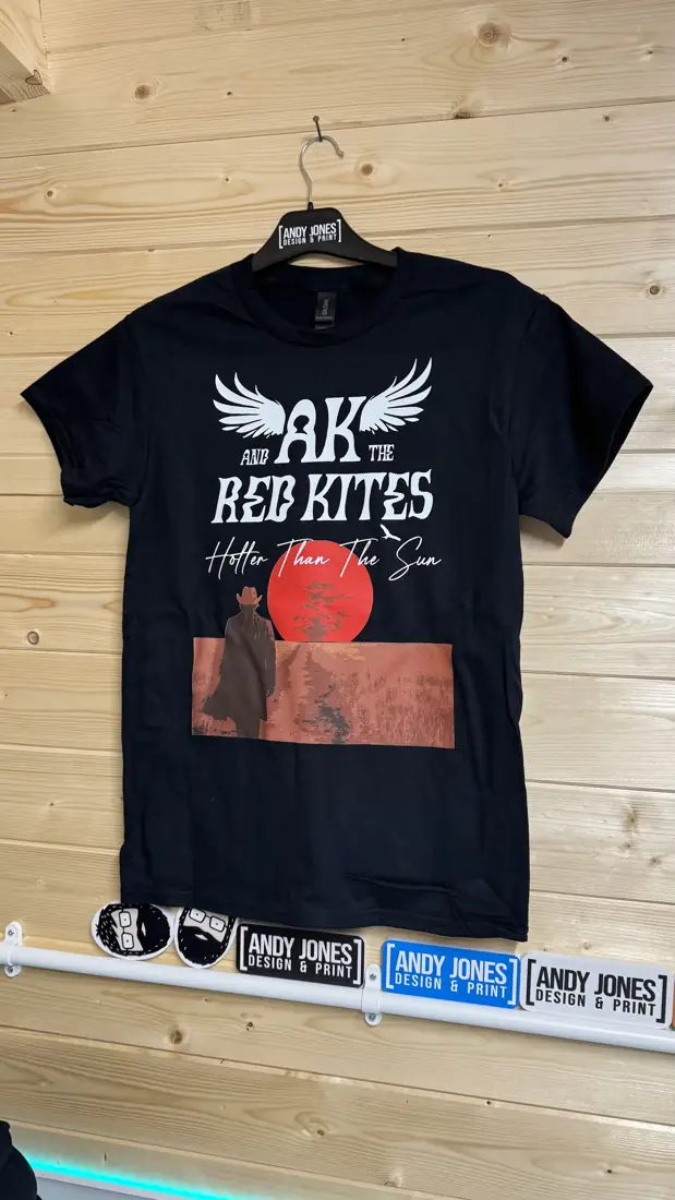 Printed band T-shirt by Andy Jones Design & Print