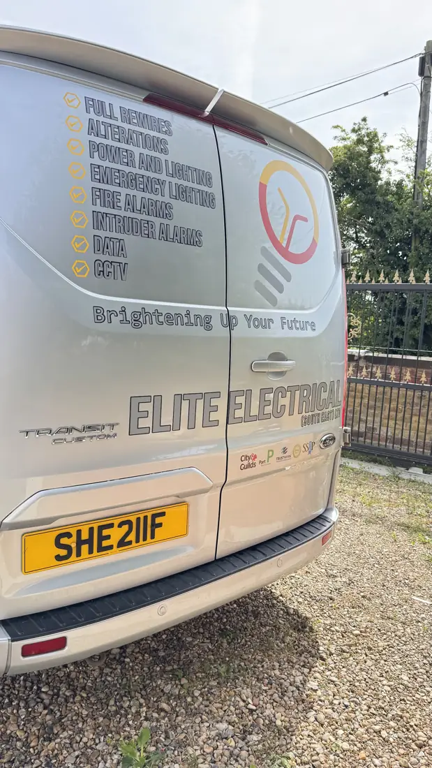 Electrician van graphics by Andy Jones Design & Print