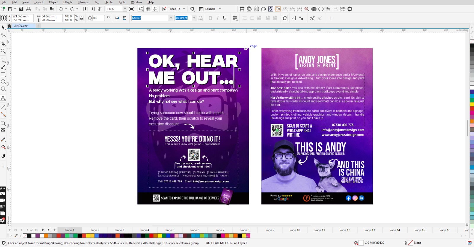 Graphic Design by Andy Jones Design & Print