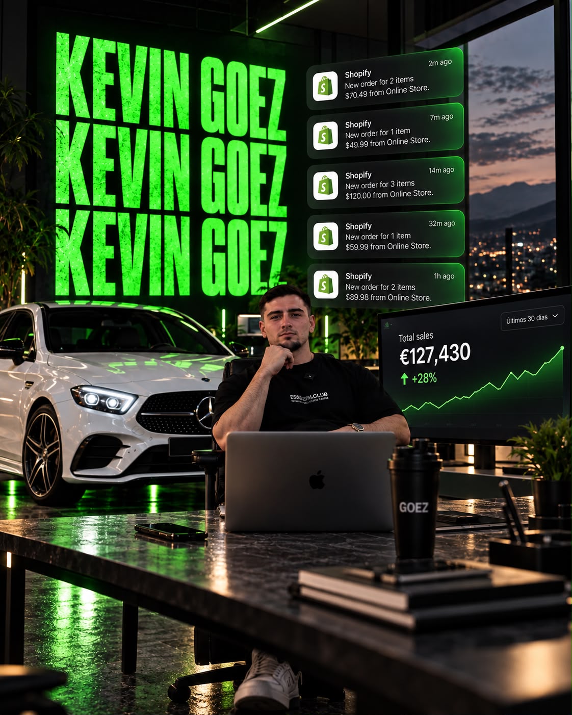 Kevin Goez en su oficina