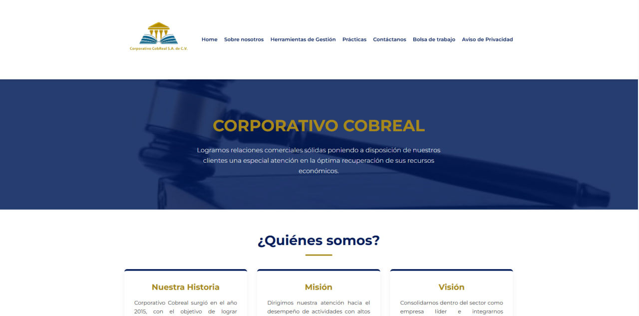 Sitio web Corporativo Cobreal