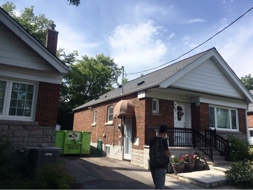 Roof repair on a residential home in Toronto
