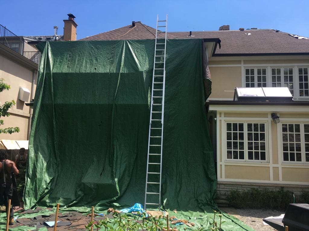 Roof flashing repair in Toronto