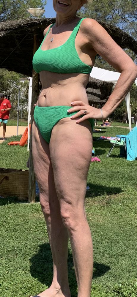 Emma before, on holiday