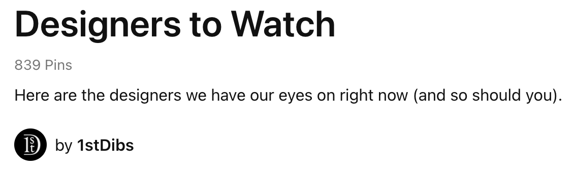 ecc interiors selected as a designer to watch by 1st Dibs