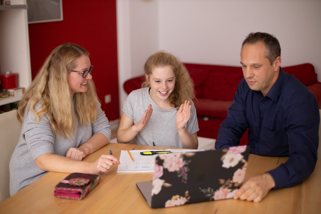 Parent working through ADHD strategies