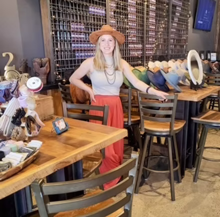 Brynnlin Wesnitzer, owner of Brym Hat Bar