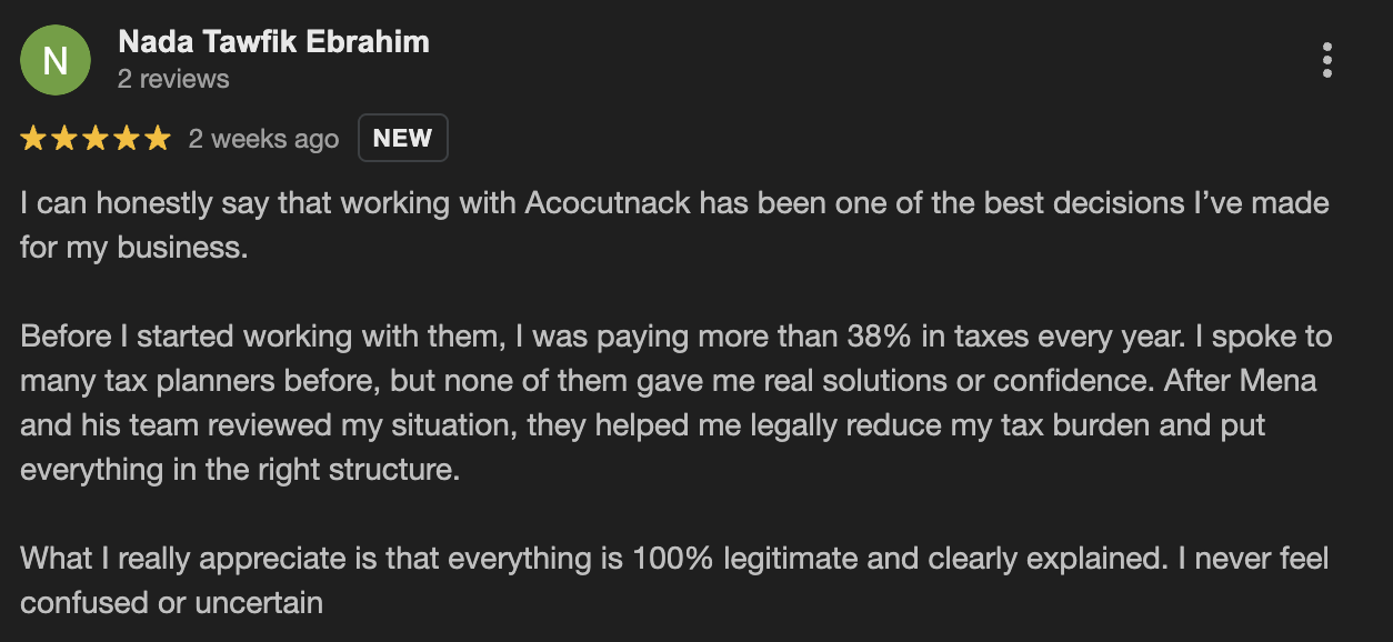 Google review screenshot