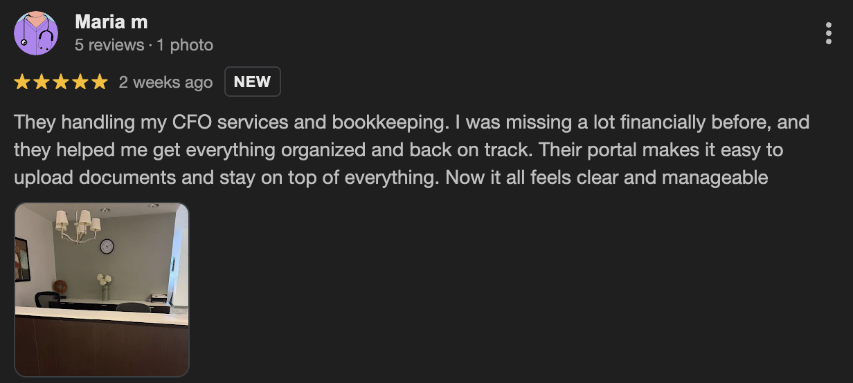 Google review screenshot