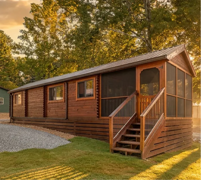 Lakeview Lancaster Log Cabin
