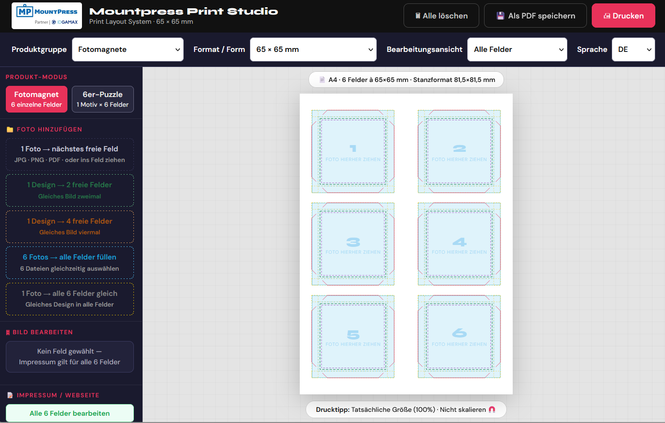 MountPress Print Studio Layout-Software