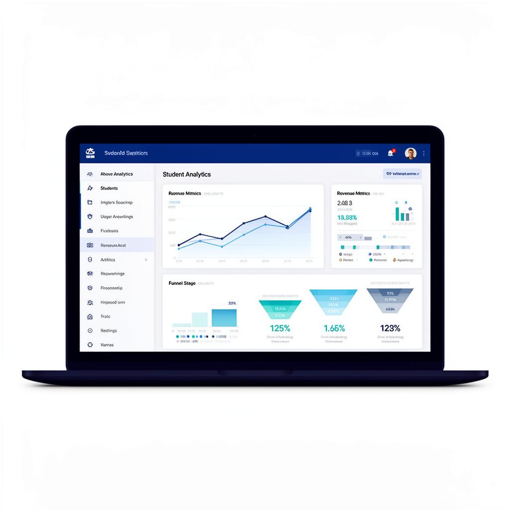 Dashboard FunnelX CRM cu date reale — €18,000 revenue, ROAS 6.4x