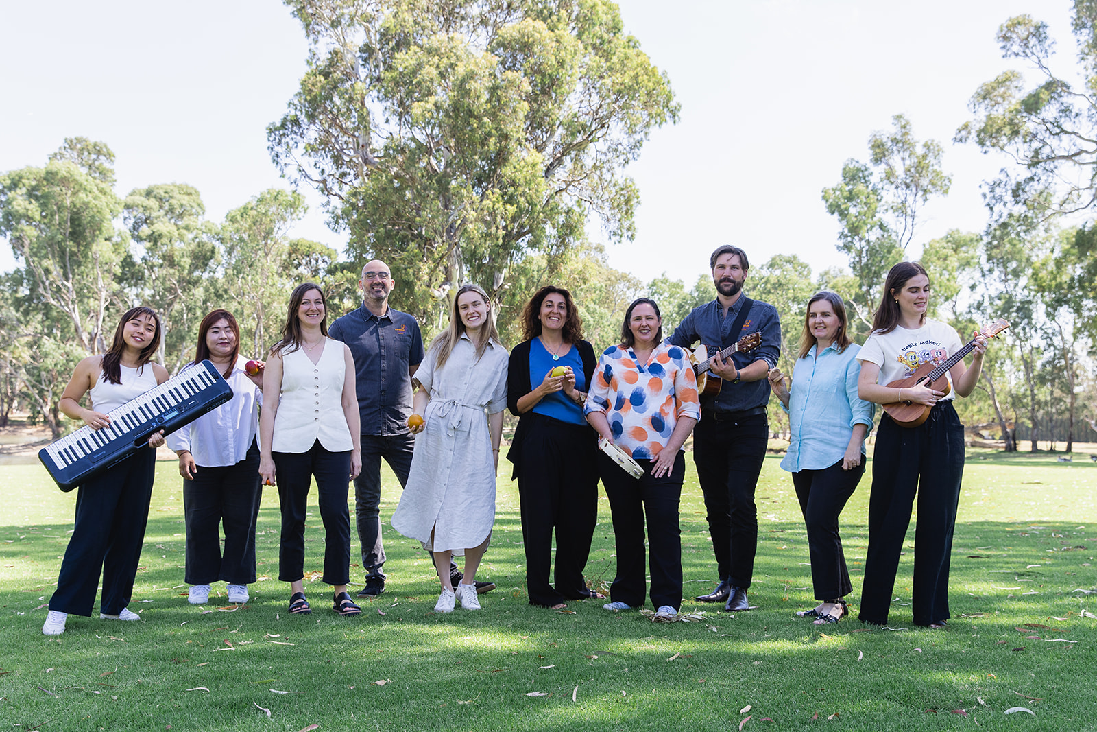 The Creative Therapy Adelaide team together outdoors