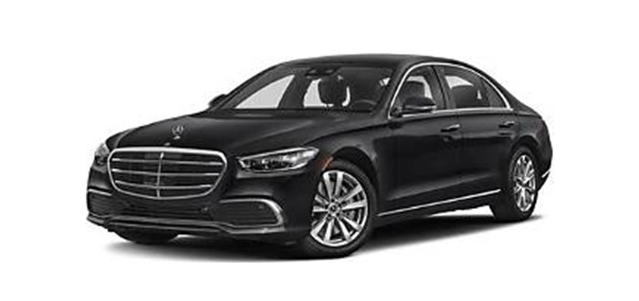 Black Mercedes-Benz S-Class executive sedan