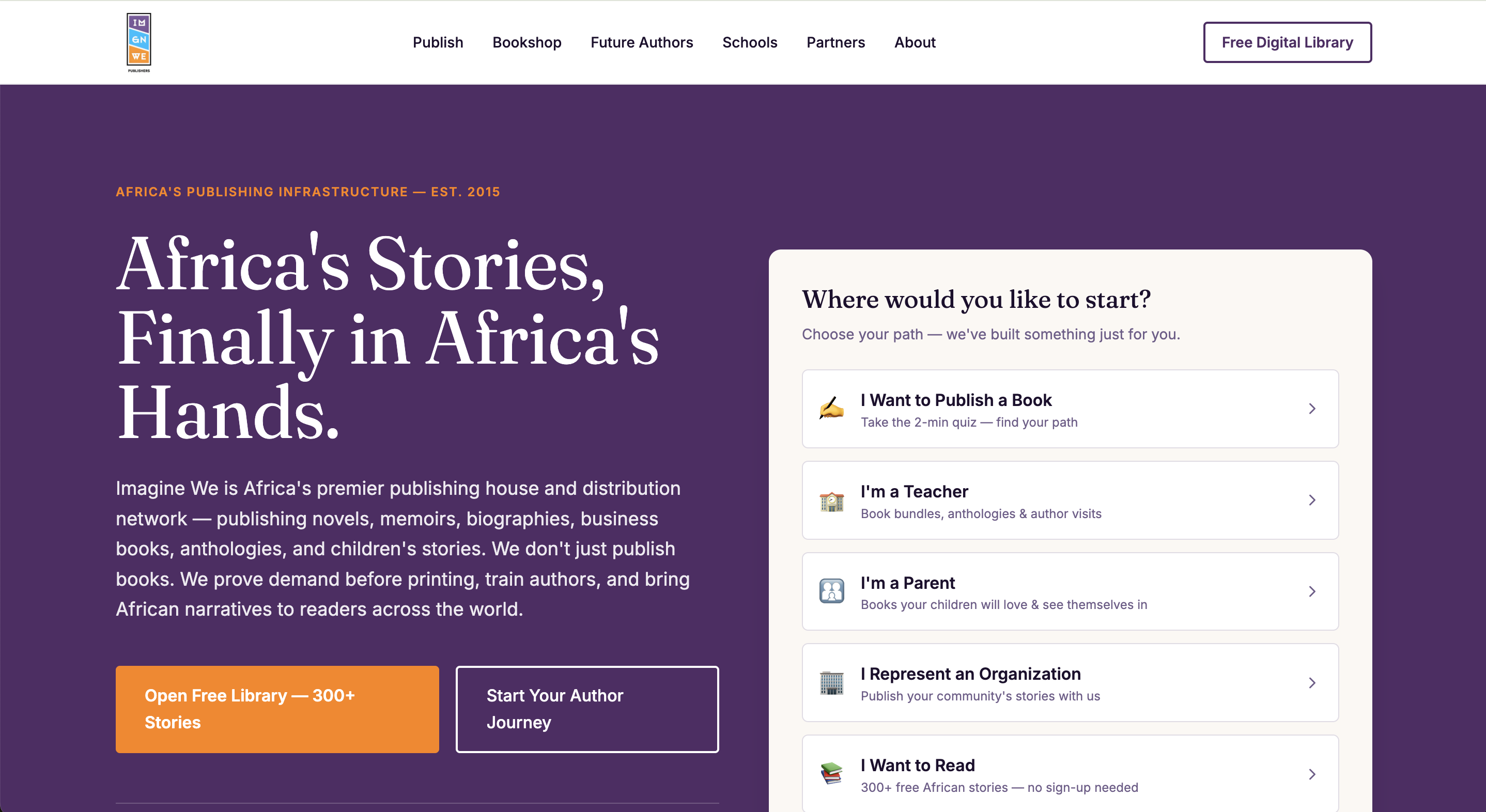 Imagine We Publishers Case Study