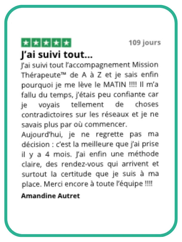 Témoignage d'un accompagné Mission Thérapeute