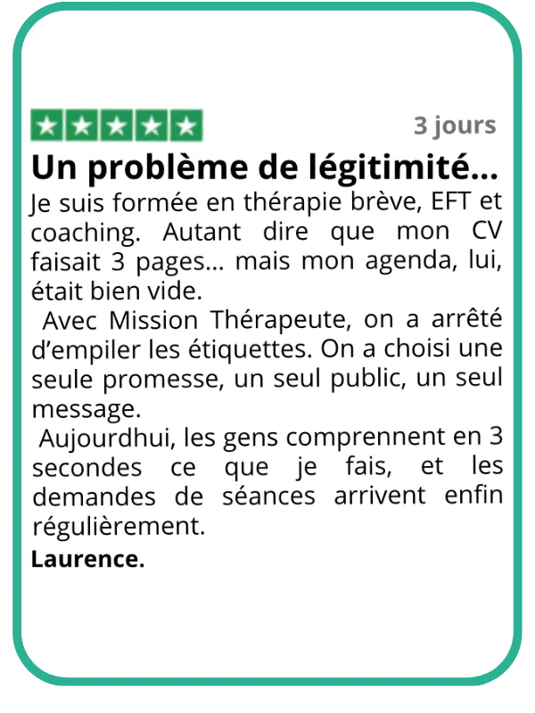 Témoignage d'un accompagné Mission Thérapeute