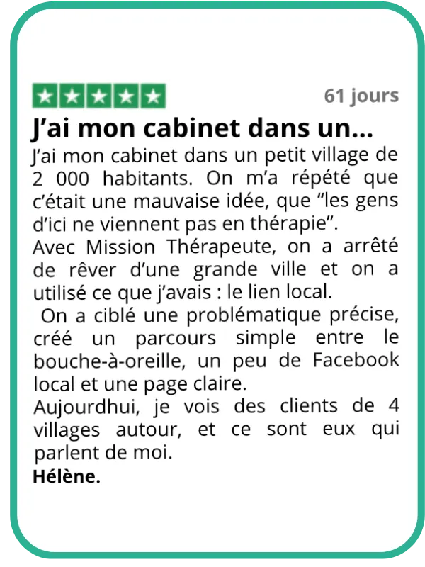 Témoignage d'un accompagné Mission Thérapeute