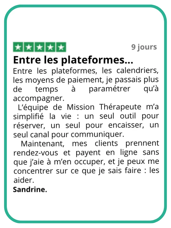 Témoignage d'un accompagné Mission Thérapeute