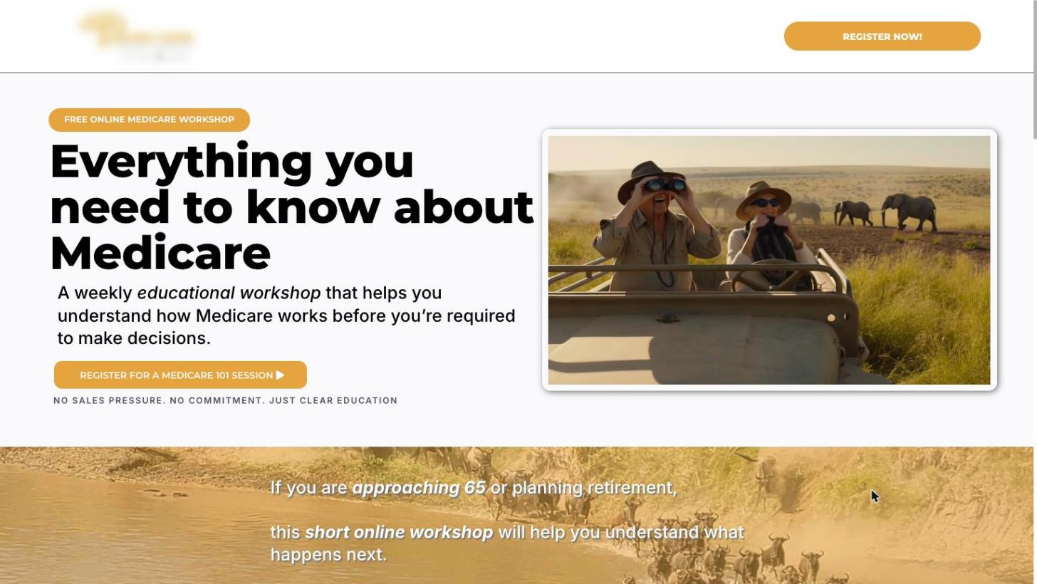 T65 Medicare 101 workshop landing page