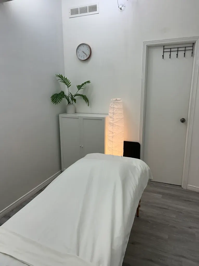 Treatment room at Source Acupuncture, Toronto