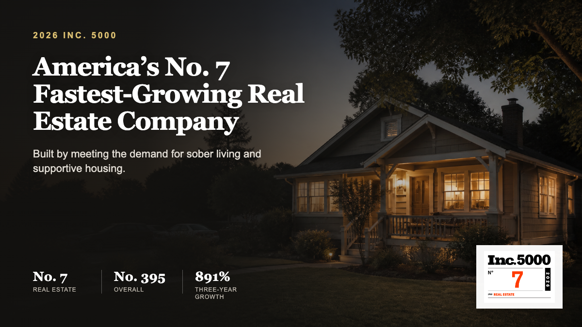 Andrew Lamb sober living company Inc. 5000 No. 7 real estate ranking