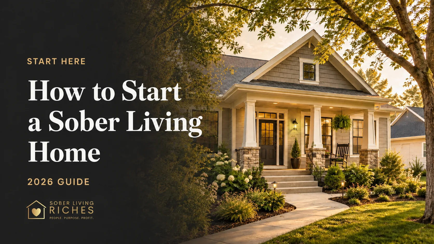 Andrew Lamb explaining how to start a sober living home