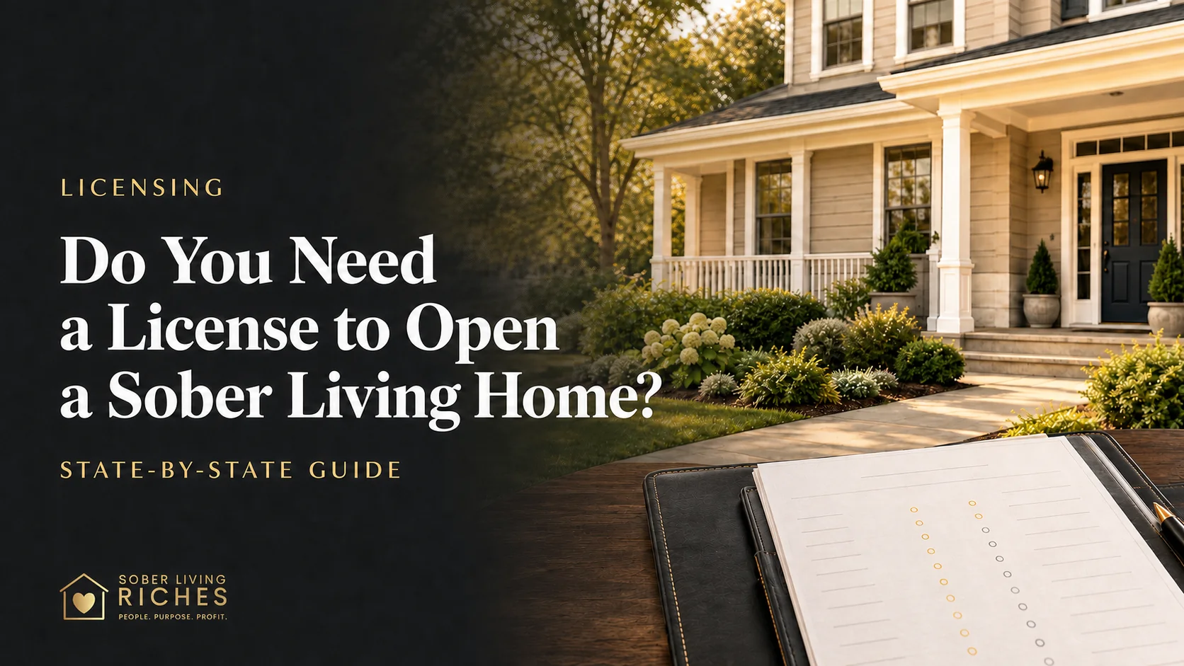 State-by-state sober living licensing guide with a recovery residence and requirements checklist
