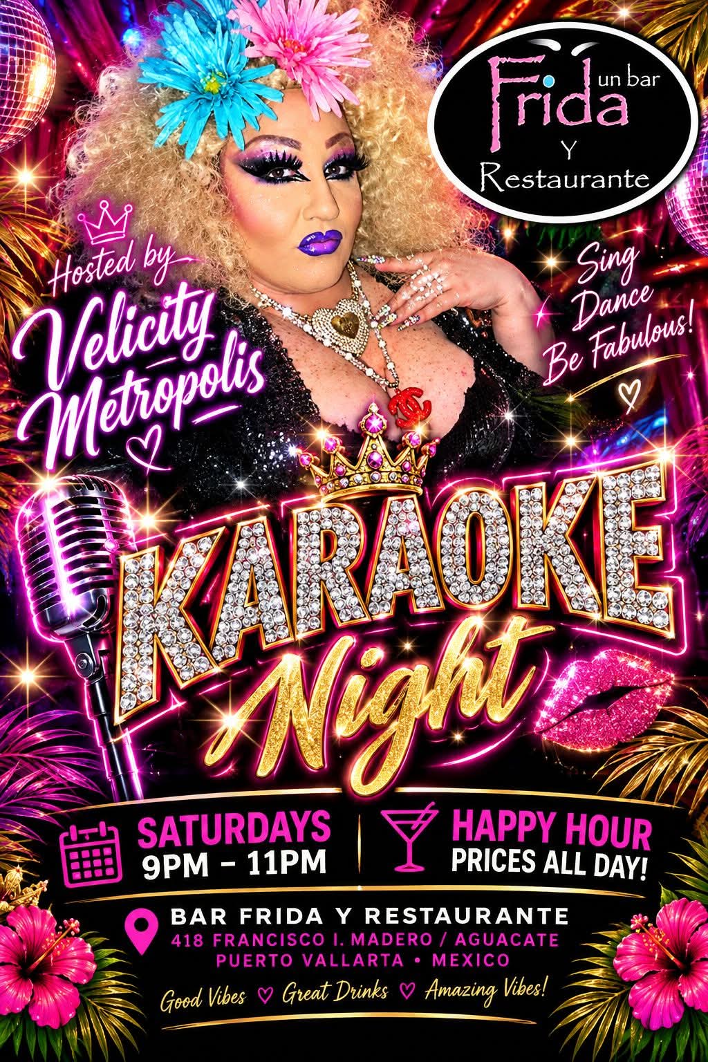Bar Frida Karaoke Night hosted by Velicity Metropolis — Every Saturday