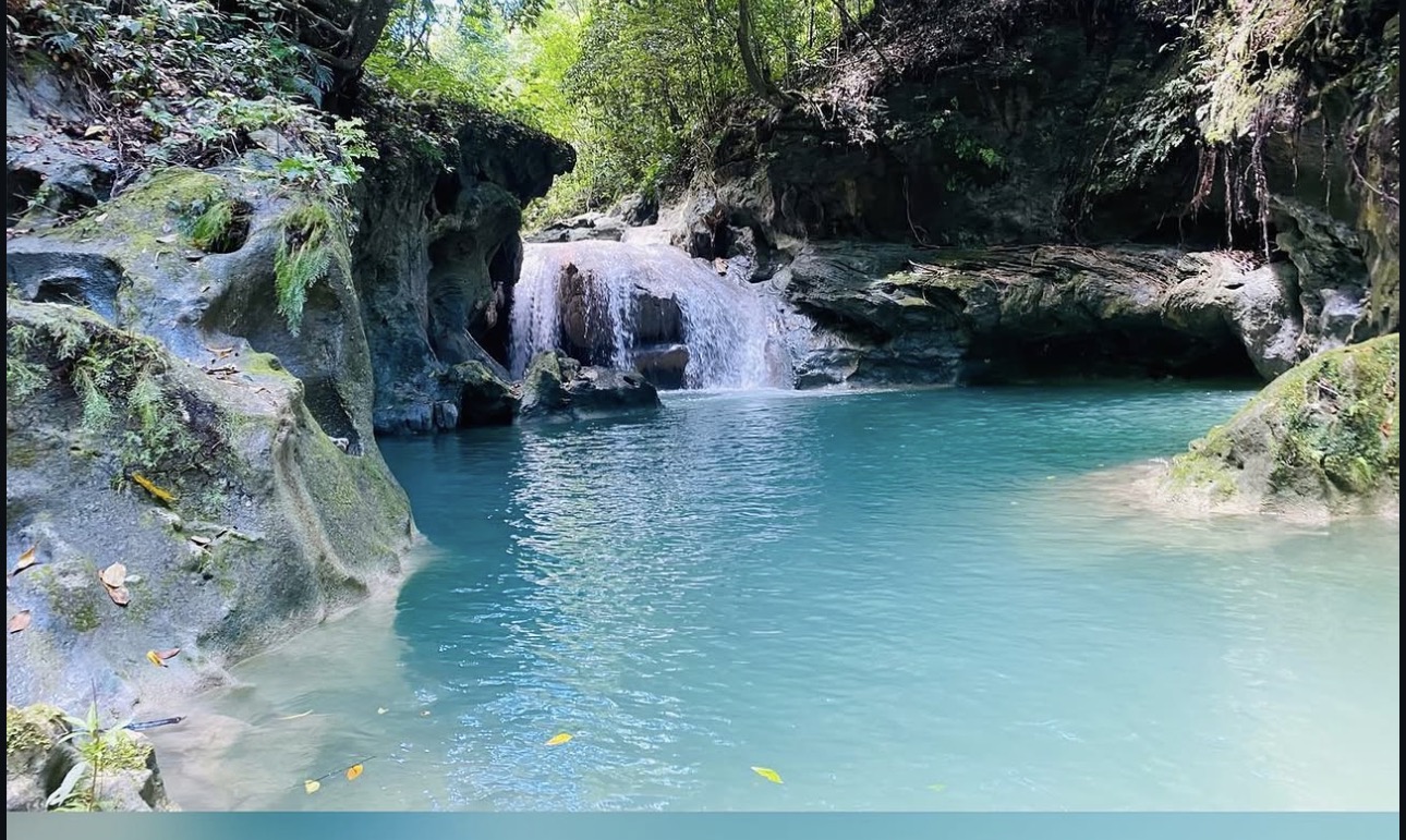 Sanctuary waterfall and pool
