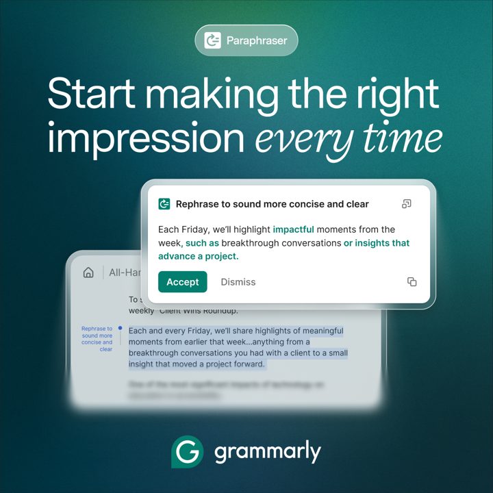 Example static ad: product screenshot with headline