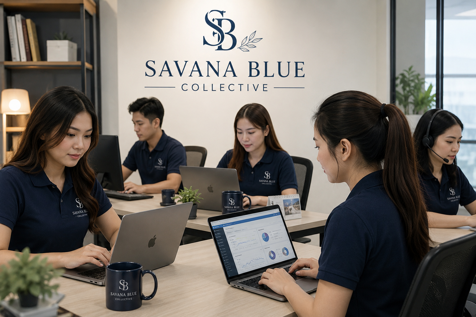 The Savana Blue Collective team at work