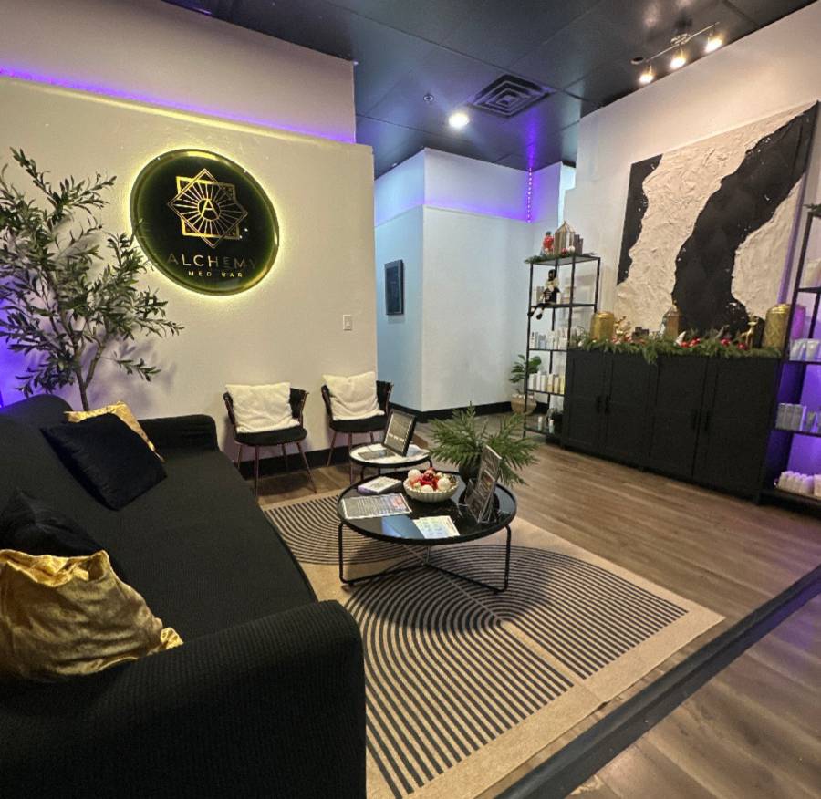 Alchemy IV & Med Bar reception and waiting area