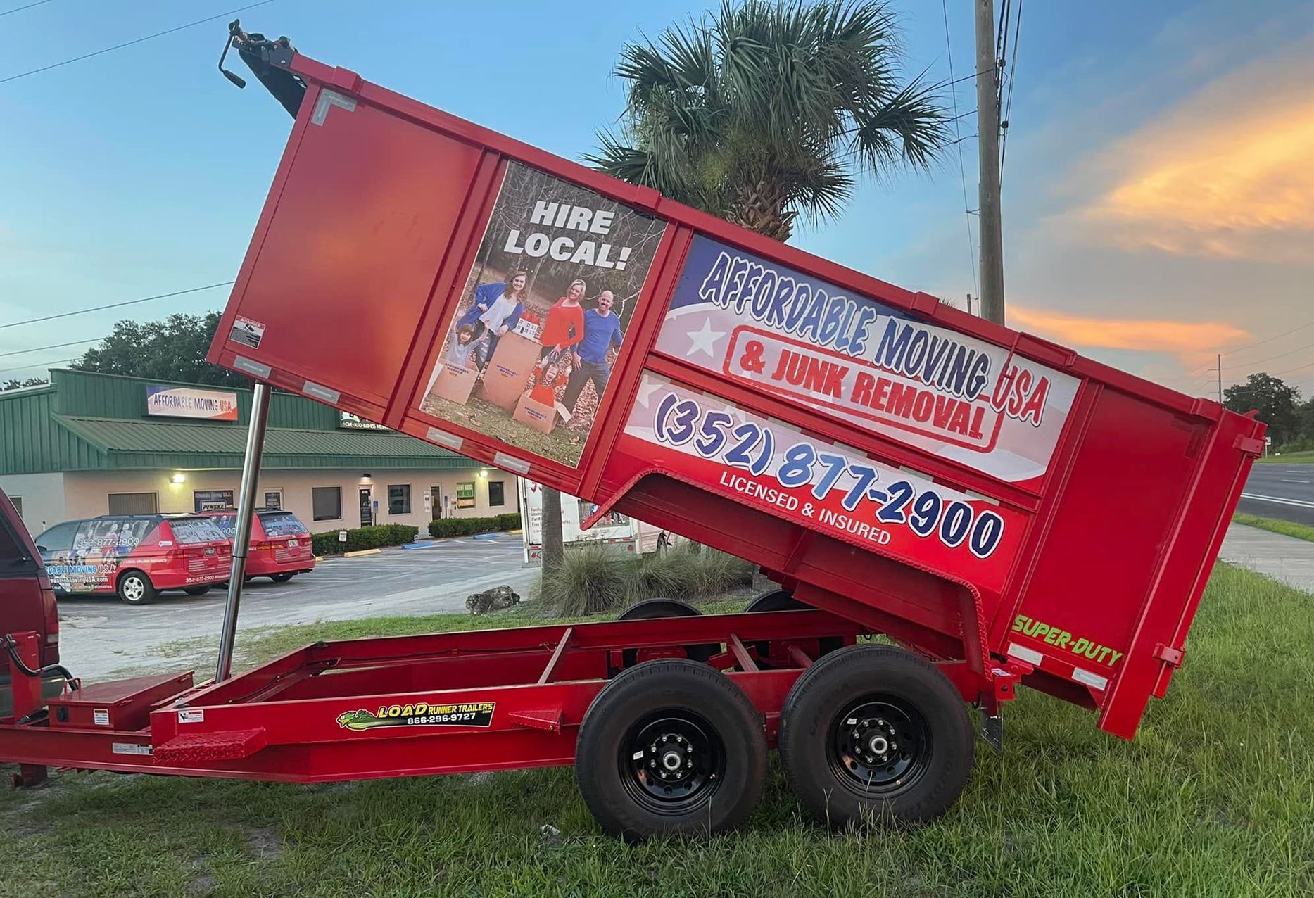 Movers handling protected commercial furniture