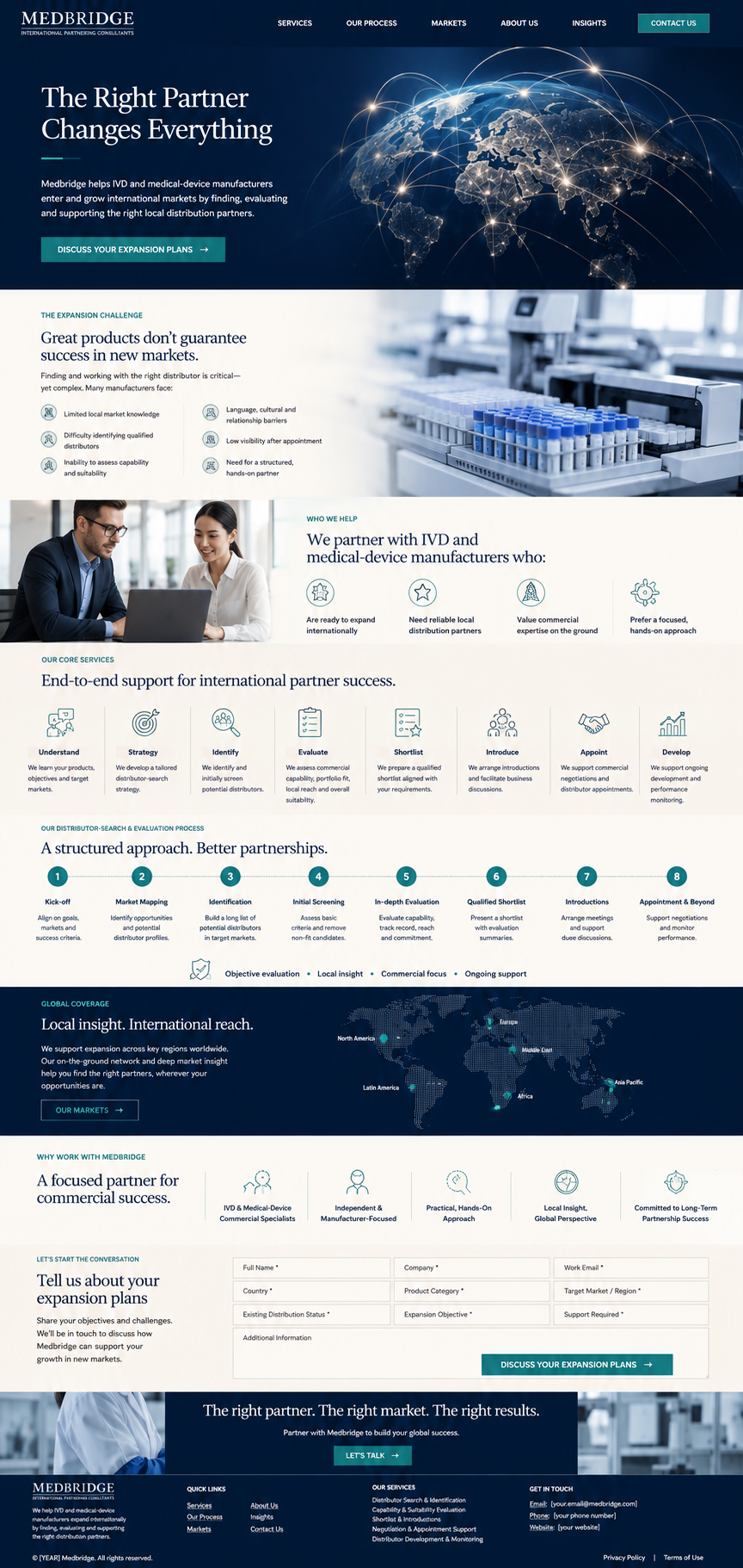 MedBridge Healthcare Expansion Website, Websites