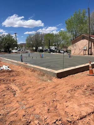 Concrete foundations in St George