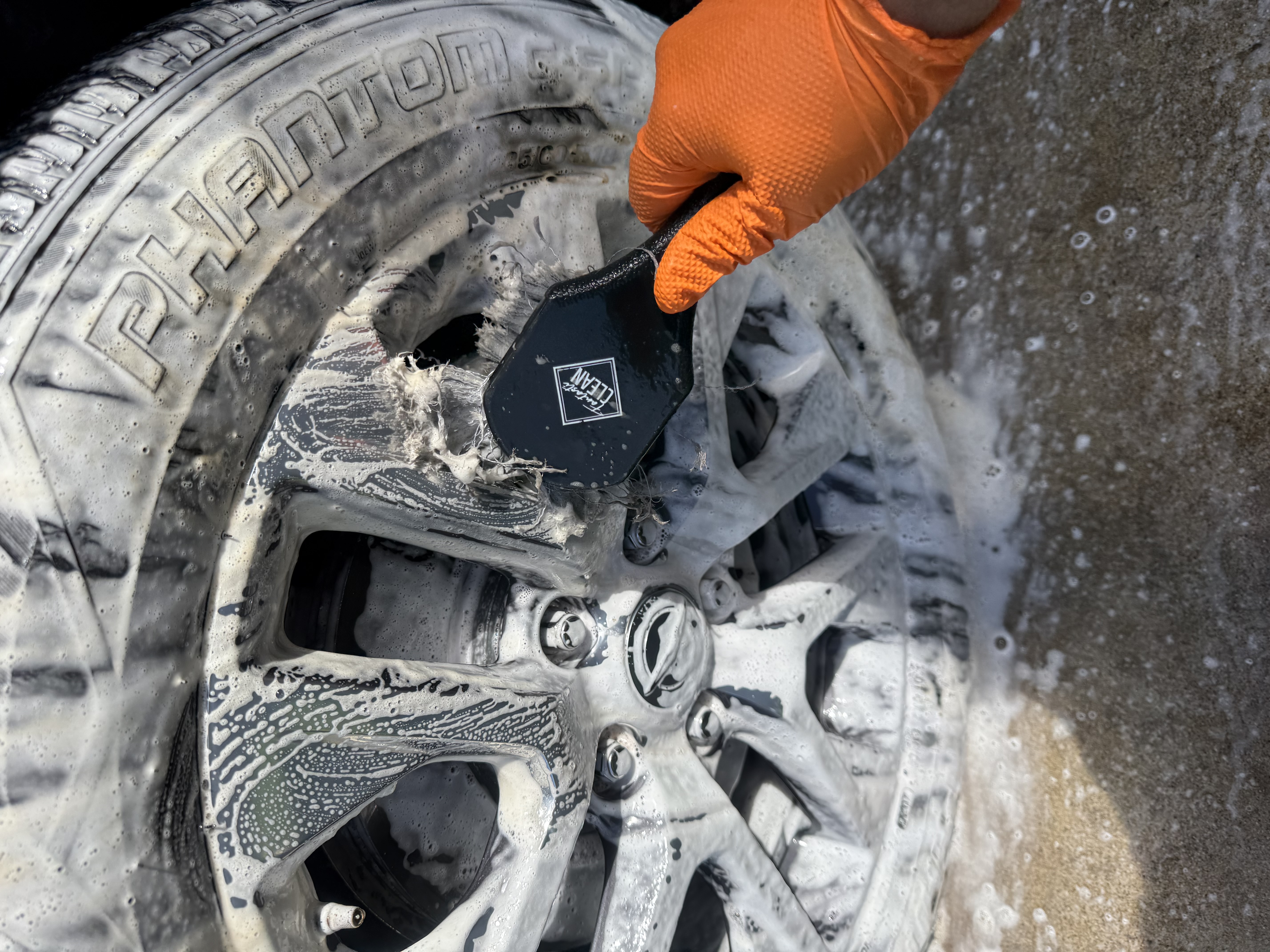 wheel cleaning