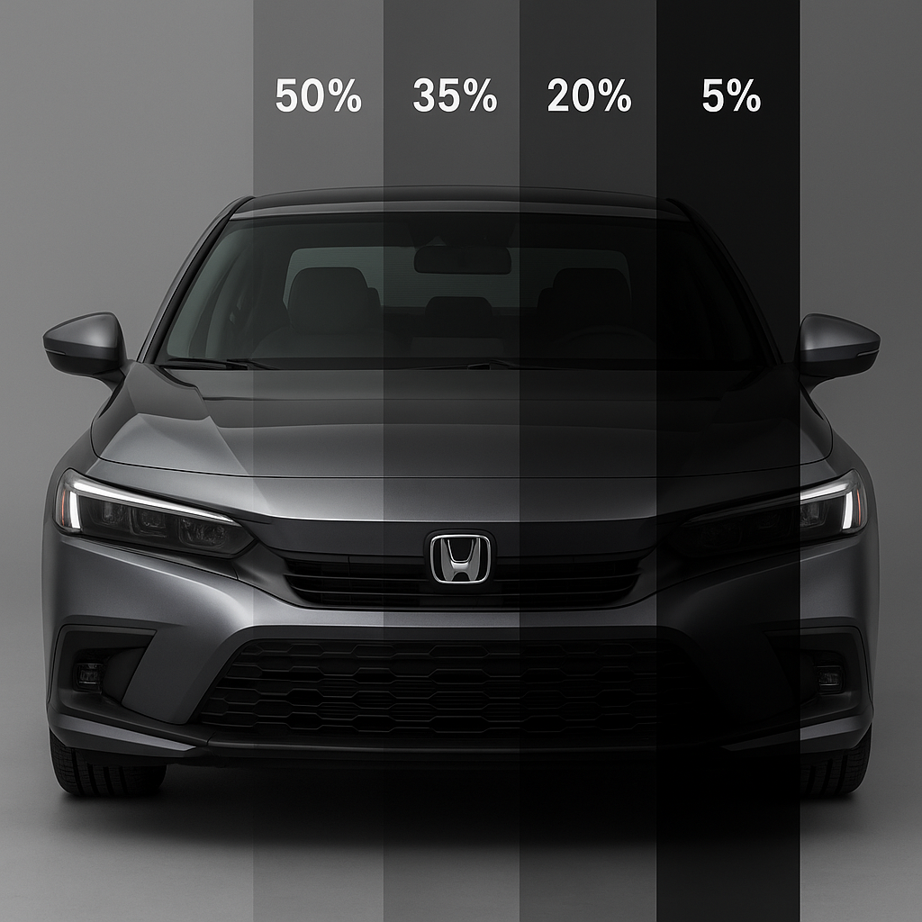 UV meter test on tinted window