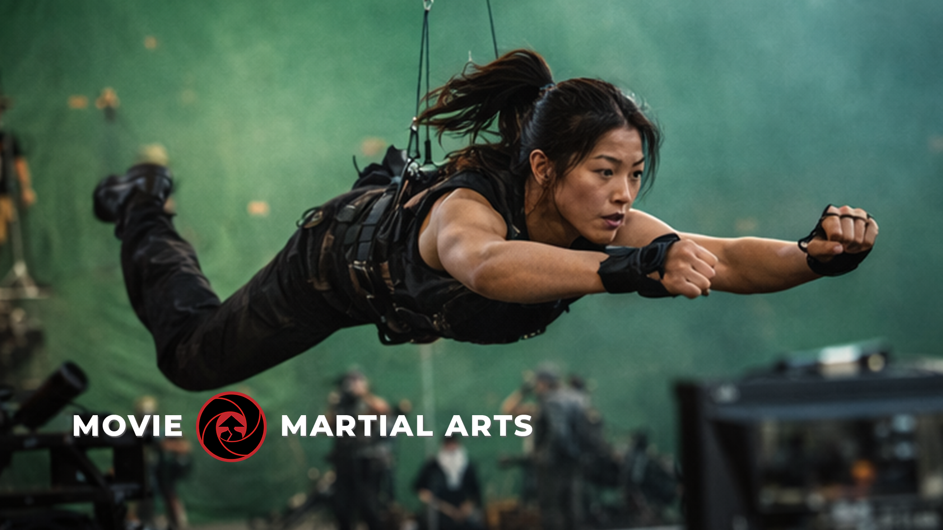 Actors train with professional stunt riggers, focusing on core stability, balance, and aerial awareness before performing on set.