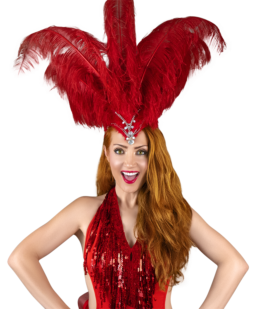 Image of Vas Bes with a Feathered Hat