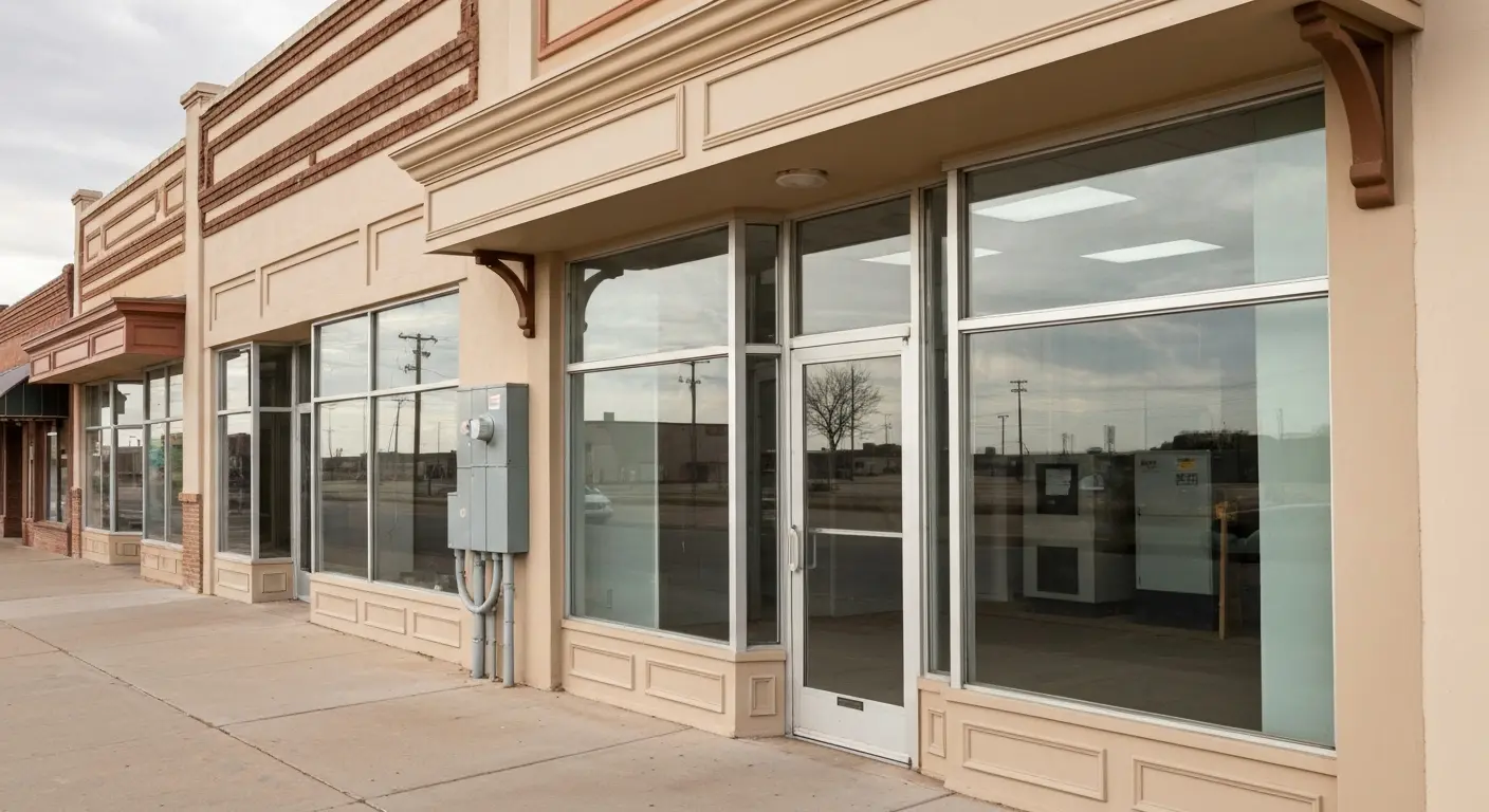 Commercial property storefront