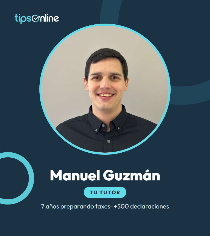 Manuel Guzmán, preparador de impuestos y tutor del curso de taxes en español