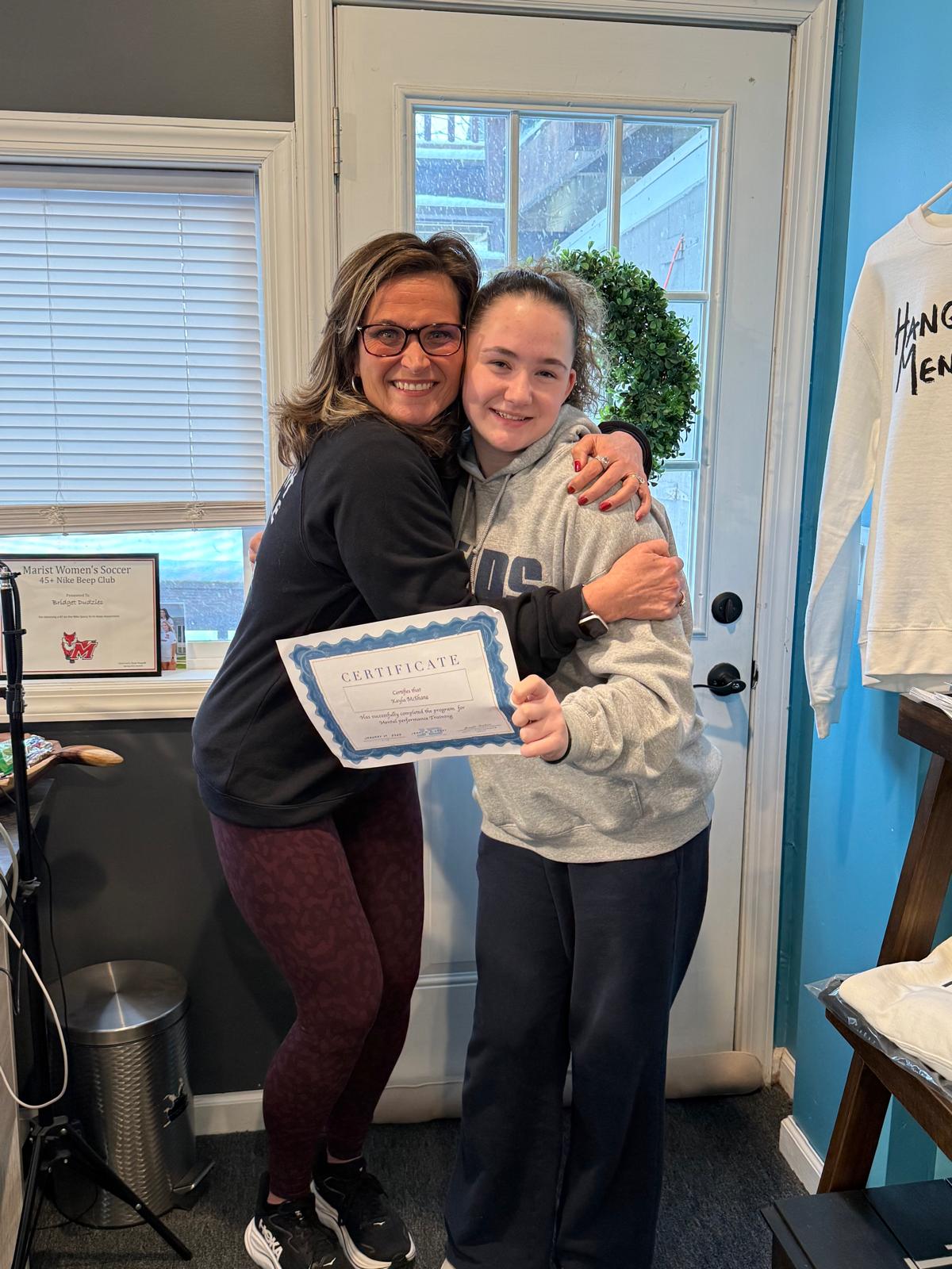 Athletes building confidence