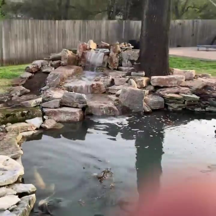 Rock waterfall